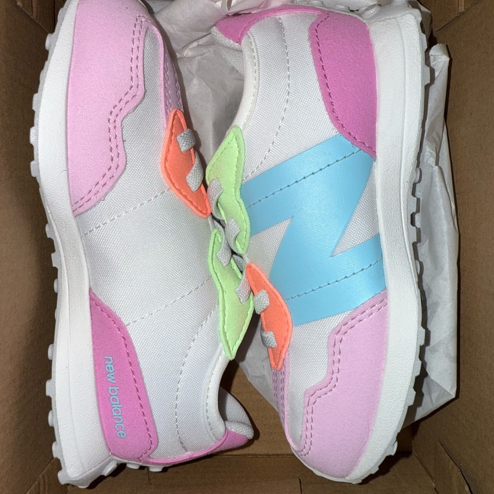 New Balance Kids Shoes - Pink, Blue, and White BNIB
